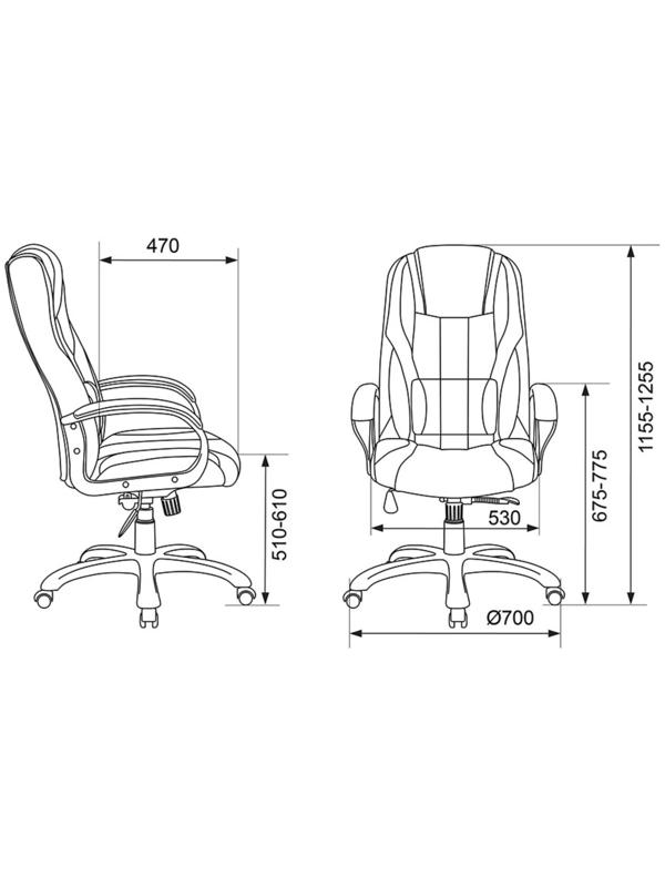 Кресло игровое  ZOMBIE 8 RED черный/красный, экокожа