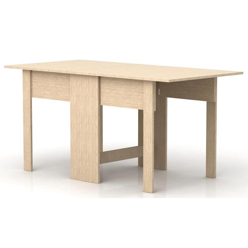 Стол обеденный N_стол-книжка Д-257 ЛДСП дуб молочный