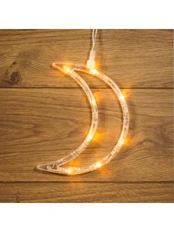 Фигура светодиодная Месяц на присоске ТЕПЛЫЙ БЕЛЫЙ 501-014