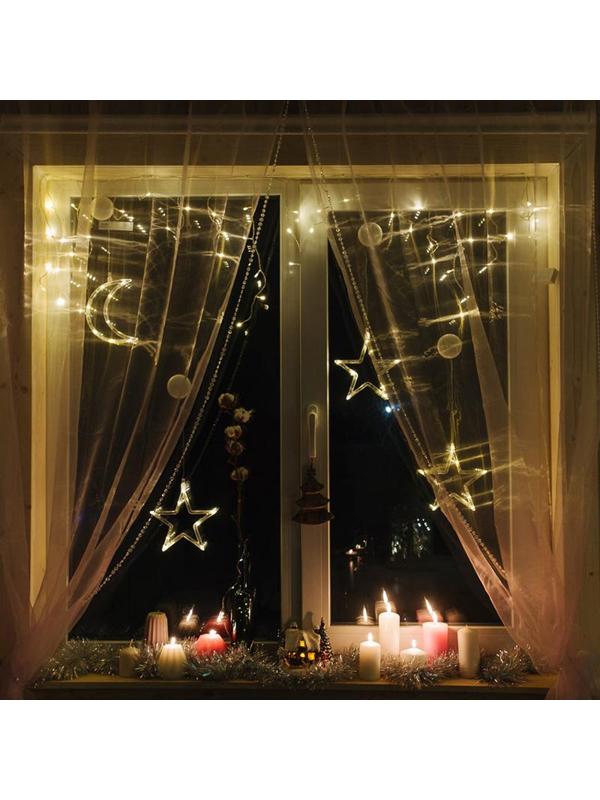 Фигура светодиодная Месяц на присоске ТЕПЛЫЙ БЕЛЫЙ 501-014