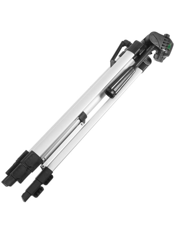 Штатив LuazON напольный, регулирование высоты 52-145 см, черно-серый