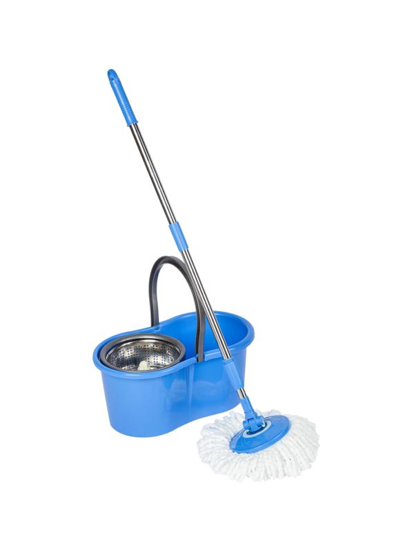 Комплект для уборки ведро+корзина+рукоятка+основа швабры+2 насадки HD1023
