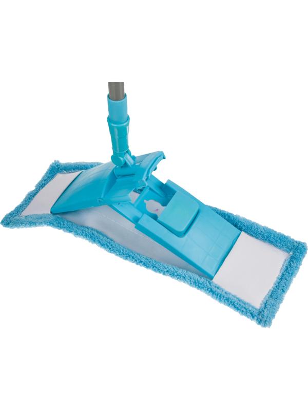 Швабра флаундер 40х10см с насадкой из микрофибры 67-120см HD1027C