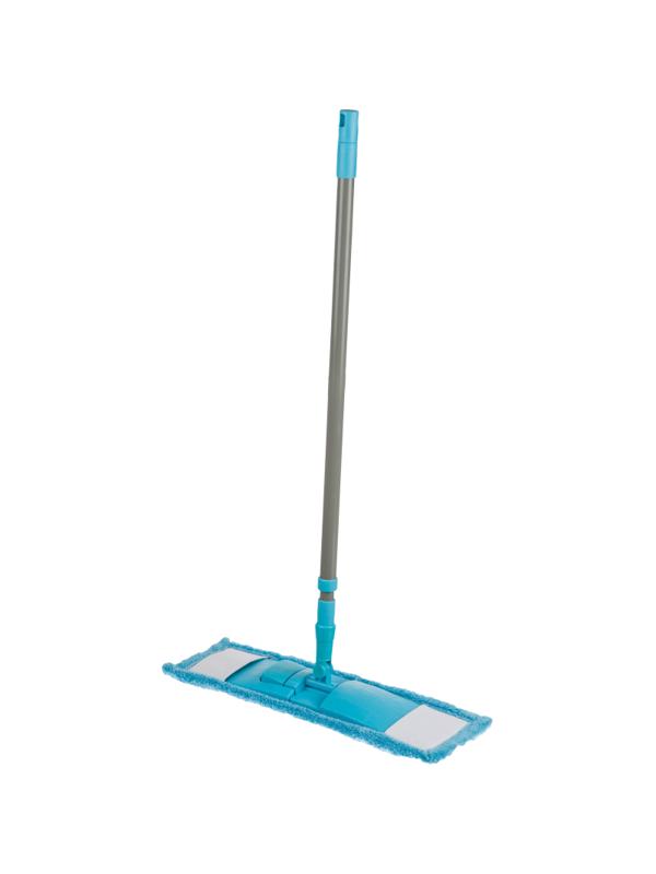 Швабра флаундер 40х10см с насадкой из микрофибры 67-120см HD1027C