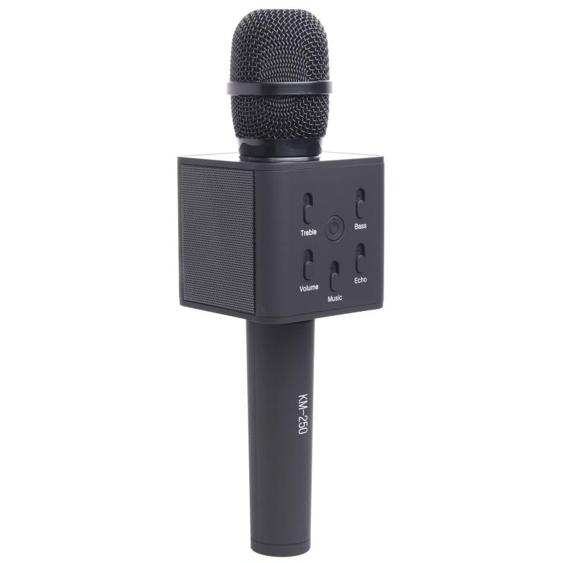 Микрофон Atom KM-250, 10Вт, АКБ 1800мА/ч, BT (до10м), USB, для караоке