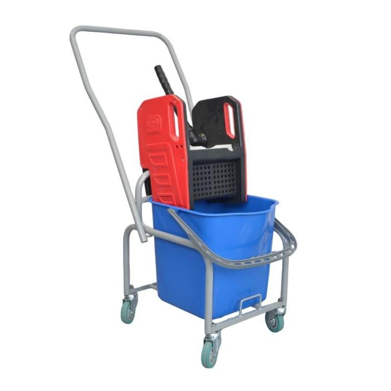 Тележка уборочная с отжимом мет.каркас без верхнего лотка 1x25л 21EF/1