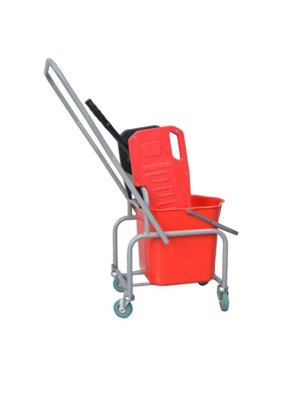 Тележка уборочная с отжимом мет.каркас без верхнего лотка 1x25л 21EF/1