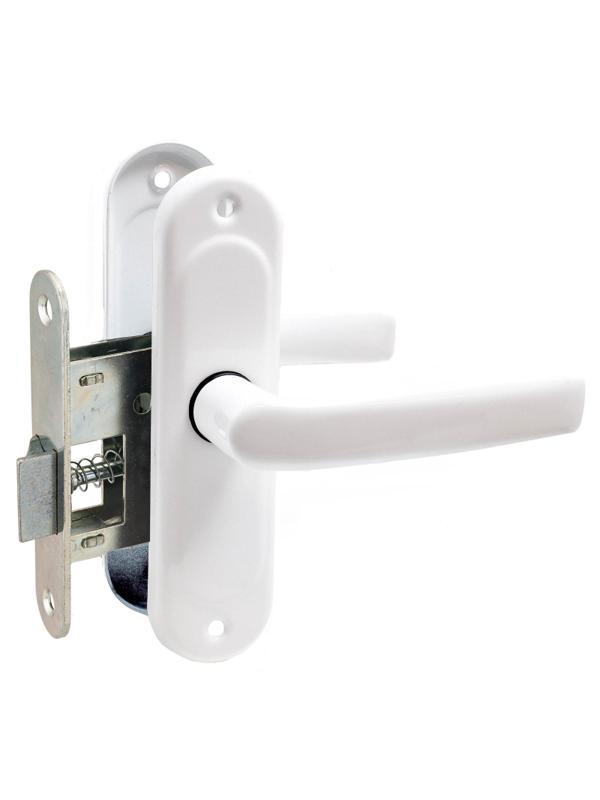 Защелка _УЗК_нажимная фалевая д/дер. дв. Птимаш ЗЩ1.45 белая