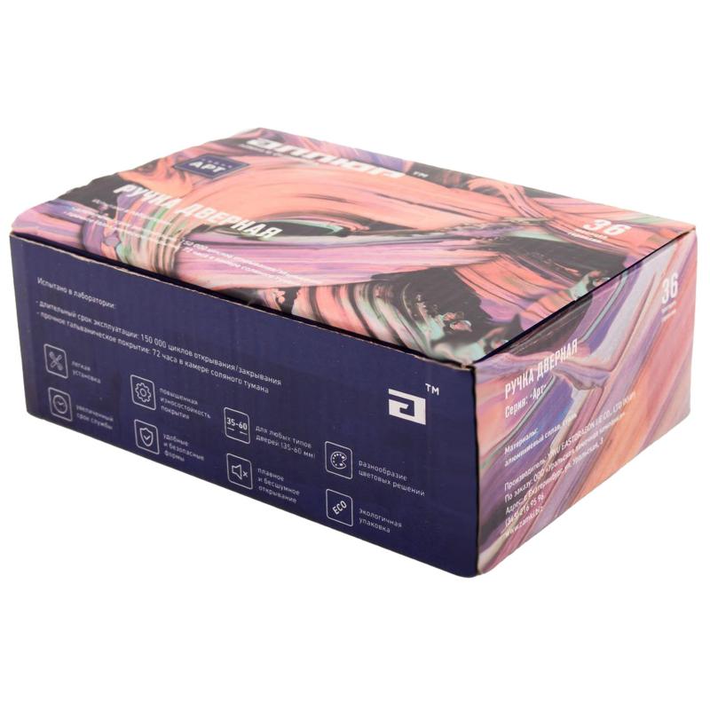 Ручка УЗК_д/межкомн.дв. АЛЛЮР АРТ ФОСТЕР SN/CP (1682) мат.ник/хром,комплект