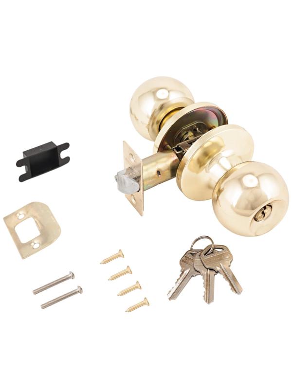 Защелка _УЗК_кноб круглый д/дер. дв. СТАНДАРТ 607 ET GP кл/фикс, золото