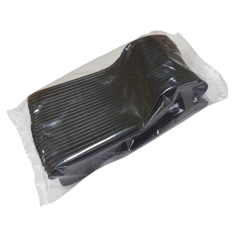 Ложка одноразовая столовая 165мм, ПС, черная, 2800шт/кор