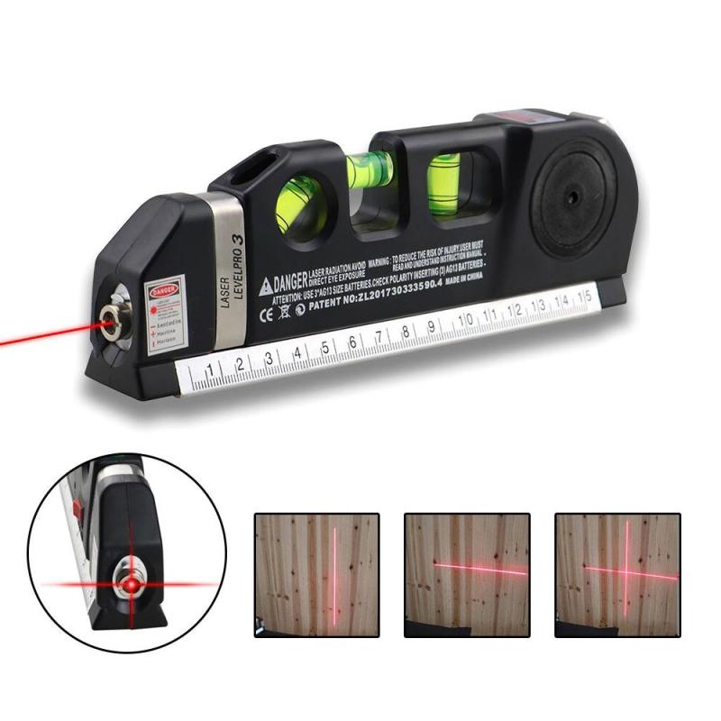 Рулетка 2,5 м с лазерным уровнем Кельн, черный