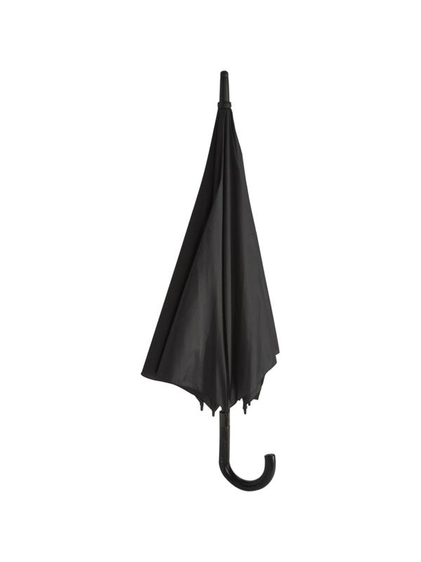 Зонт трость автоматический с прорезин.ручкой, 8 спиц, черный, HD-HW003(H/T)