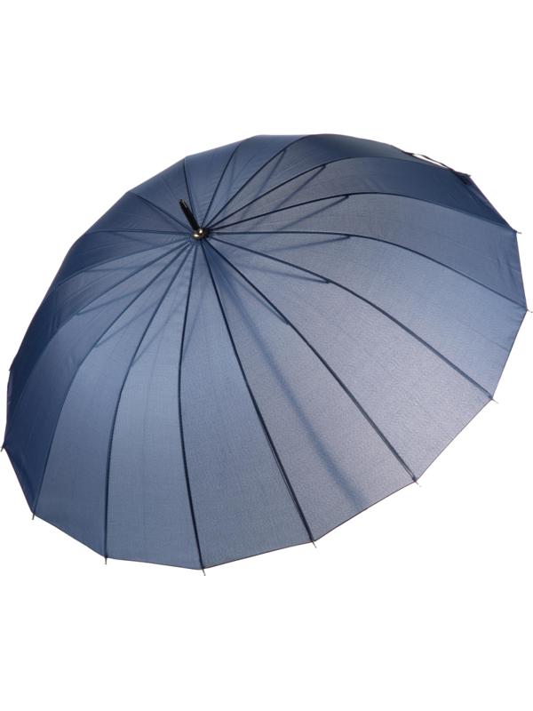 Зонт трость полуавтомат с пластик.ручкой, 16 спиц, ассорти, HD-HW23(H/T)