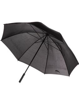 Зонт трость механич. с прямой пластик. ручкой, 8 спиц, черный, HD-HW02(H/T)