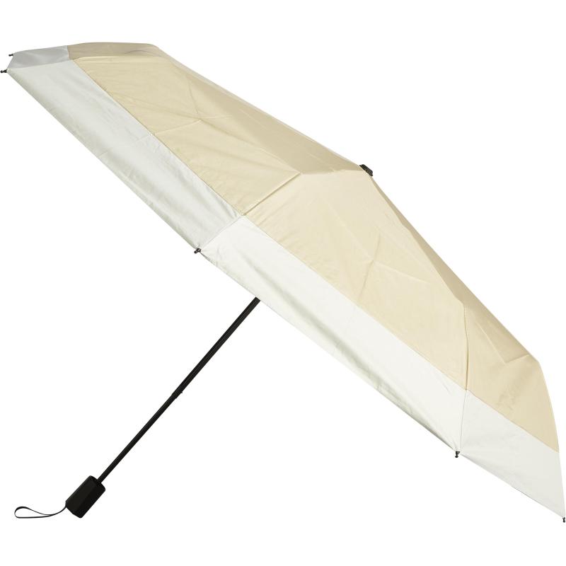 Зонт складной, автомат, 8 спиц, бежево-белый, HD-HW01A(H/T)