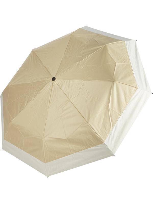 Зонт складной, автомат, 8 спиц, бежево-белый, HD-HW01A(H/T)