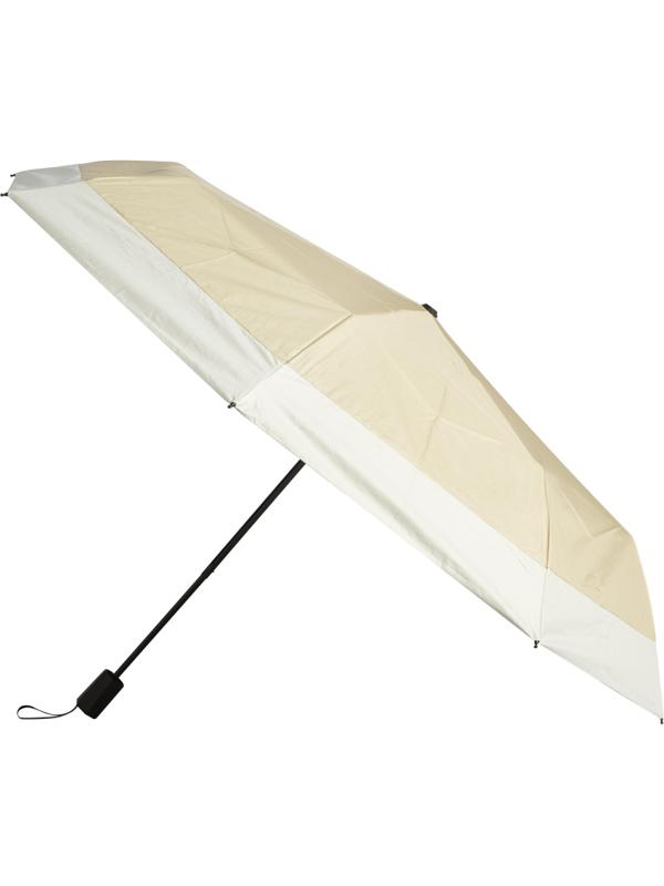 Зонт складной, автомат, 8 спиц, бежево-белый, HD-HW01A(H/T)