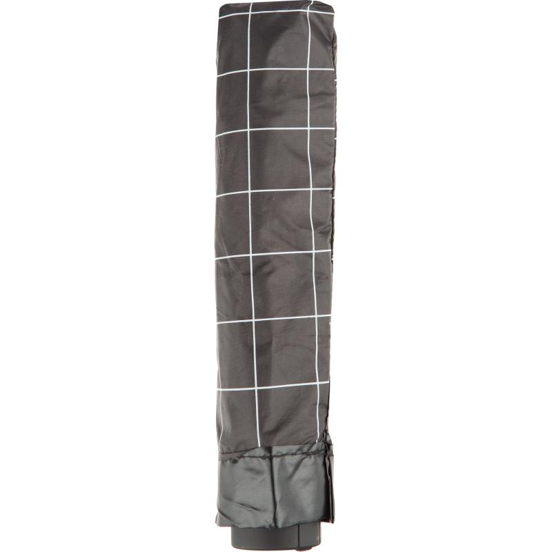 Зонт складной, механика, 10 спиц, черный в клетку, HD-HW10B(H/T)