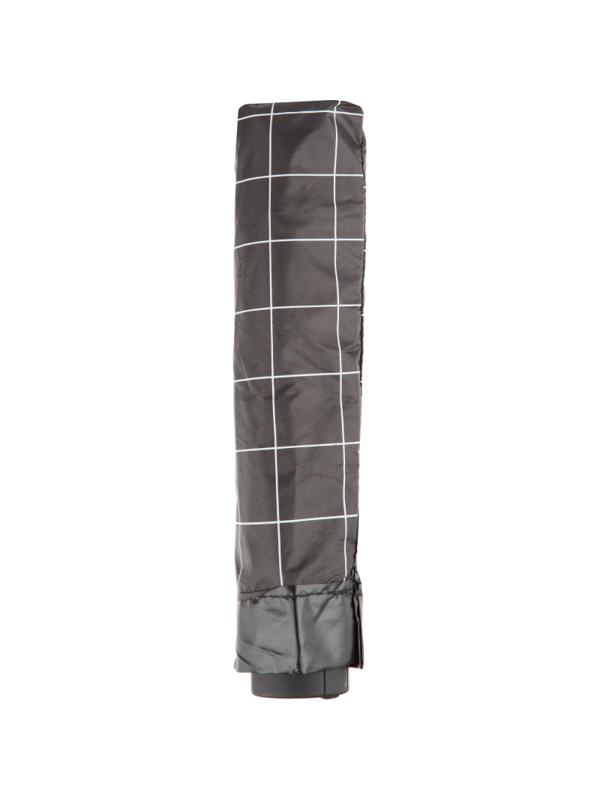 Зонт складной, механика, 10 спиц, черный в клетку, HD-HW10B(H/T)