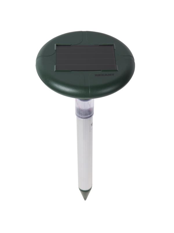 Отпугиватель змей ультразвуковой на солнечной батарее с подсветкой  REXANT