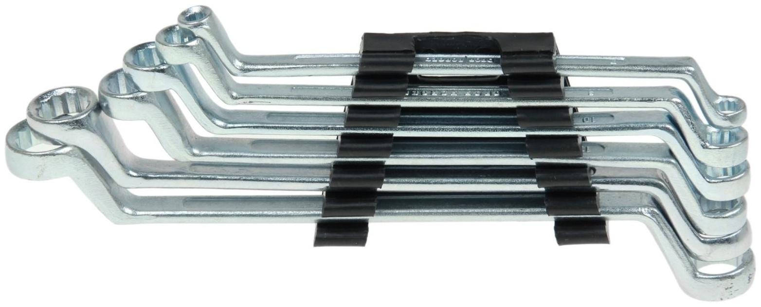 Набор ключей накидных Sparta 153305, 6 шт, 6–17 мм, хромированные