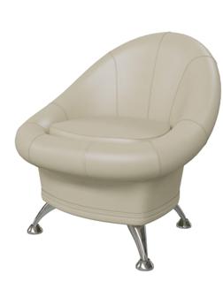 Банкетка, 690х690х790, Кожзам бежевый