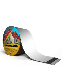 Самоклеящаяся герметизирующая лента Никобенд, серебристая, 0,3х10м