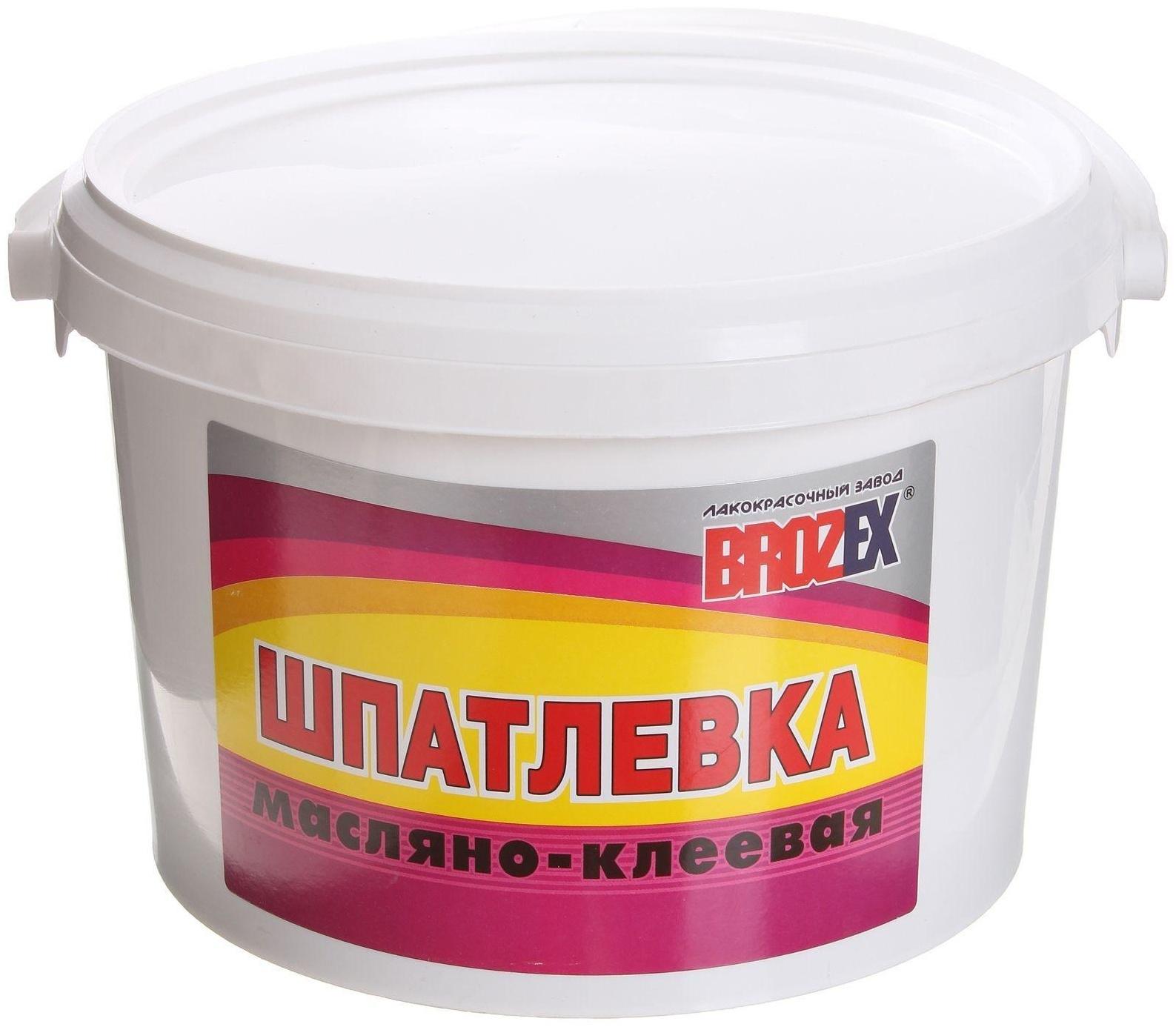 Шпатлёвка масляно-клеевая Brozex, 5 кг