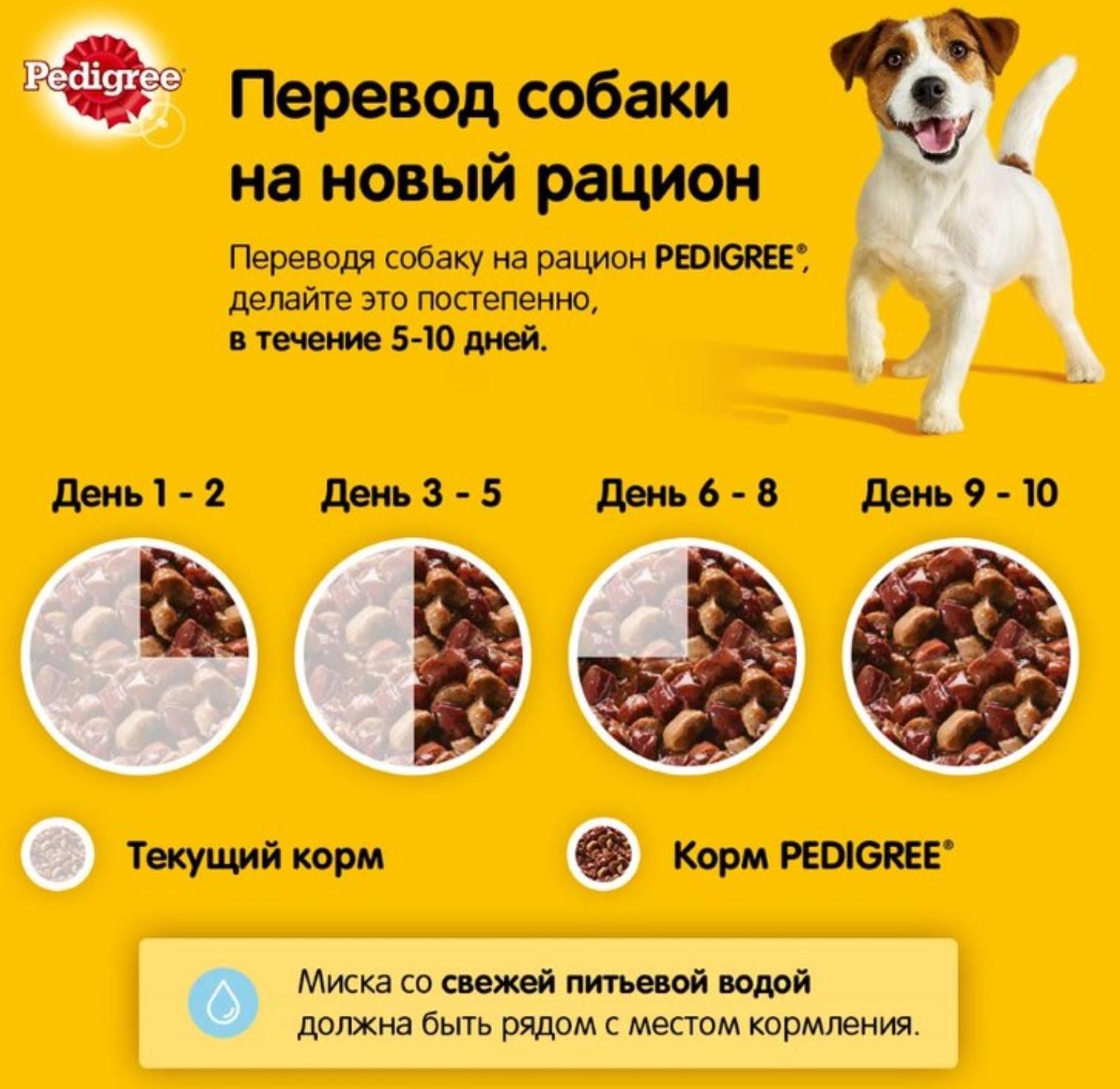 Влажный корм Pedigree для собак мелких пород , паштет говядина, пауч, 80 г