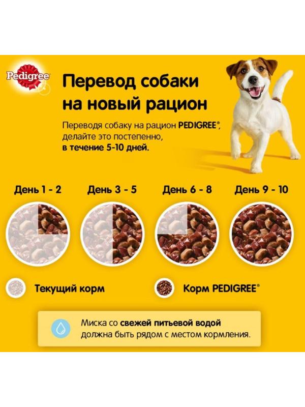 Влажный корм Pedigree для собак мелких пород , паштет говядина, пауч, 80 г