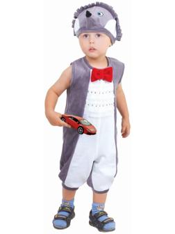 Карнавальный костюм для мальчика от 1,5-3-х лет «Ёжик», велюр, р. 26, рост 98 см