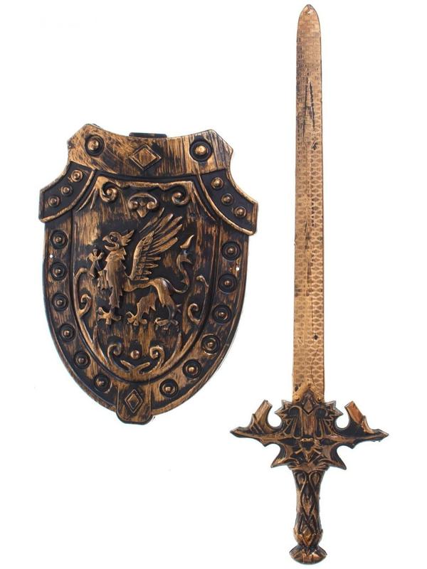 Набор оружия «Рыцарь», меч и щит, в пакете