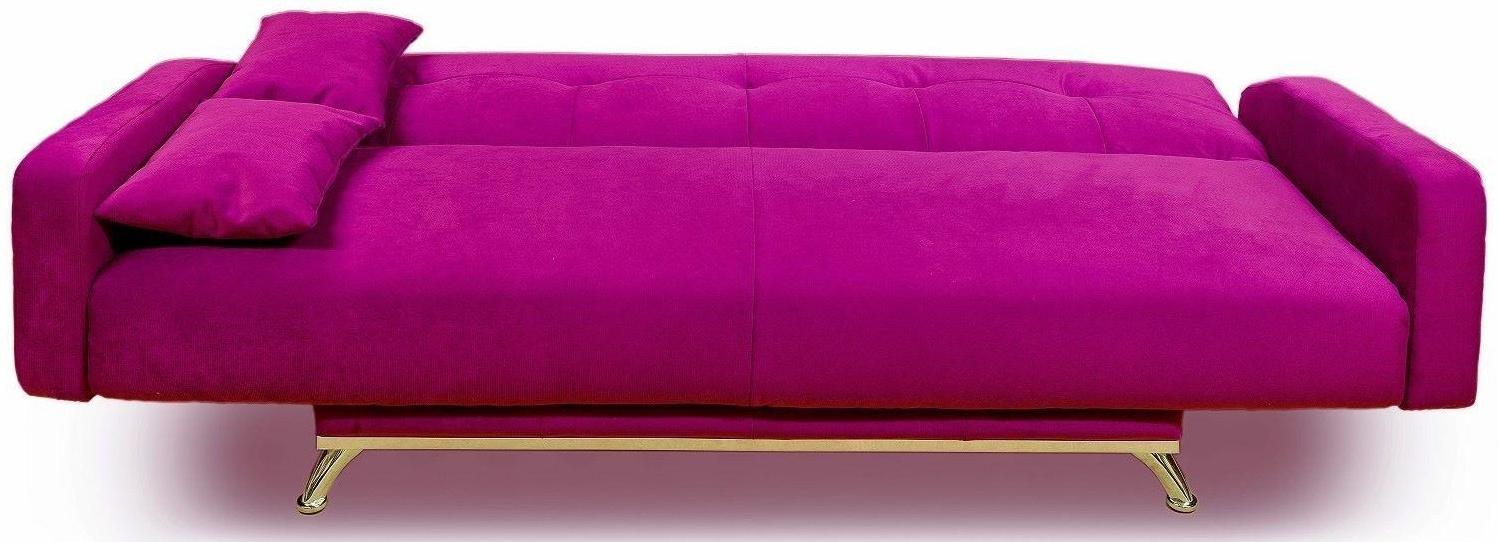 Диван «Манго 3», обивка «шегги фуксия»