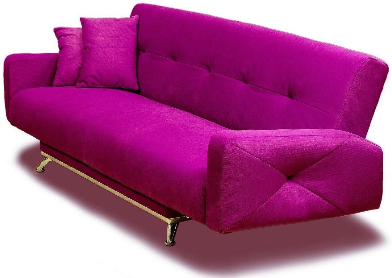 Диван «Манго 3», обивка «шегги фуксия»