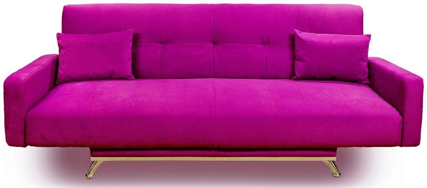 Диван «Манго 3», обивка «шегги фуксия»