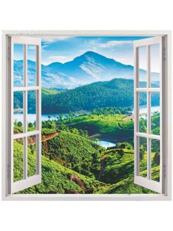 Фотообои К-115 «Вид из окна» (4 листа), 140 × 140 см
