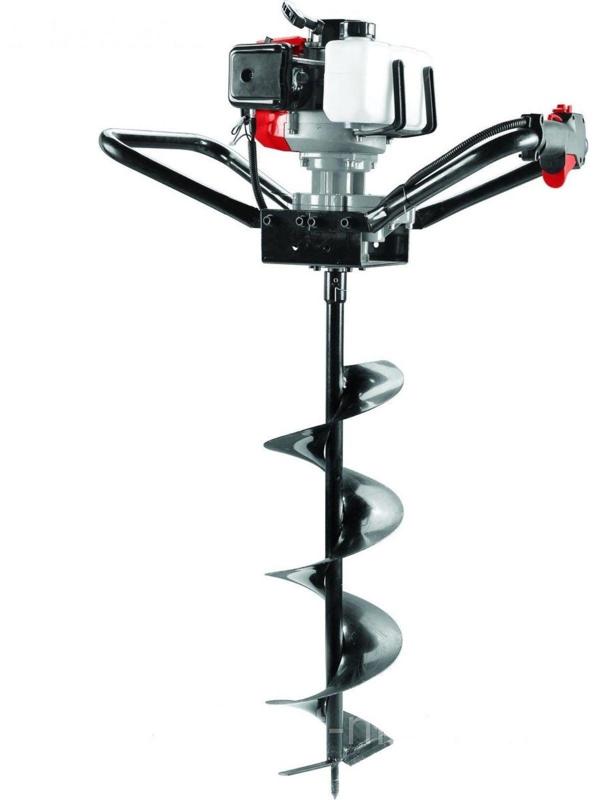 Мотобур RedVerg RD-EA490, 2.2 л.с., шнек 80-250 мм, d=20мм, 7500 об/мин, 1.2л, БЕЗ ШНЕКА