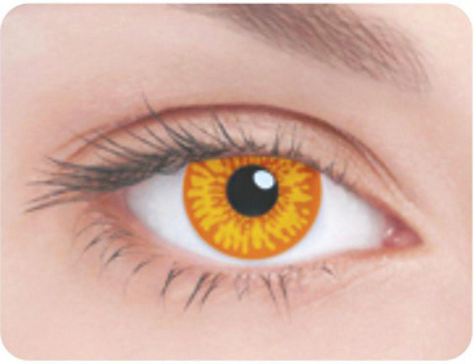 Карнавальные контактные линзы Adria Crazy -  EAGLE, в наборе 1 шт