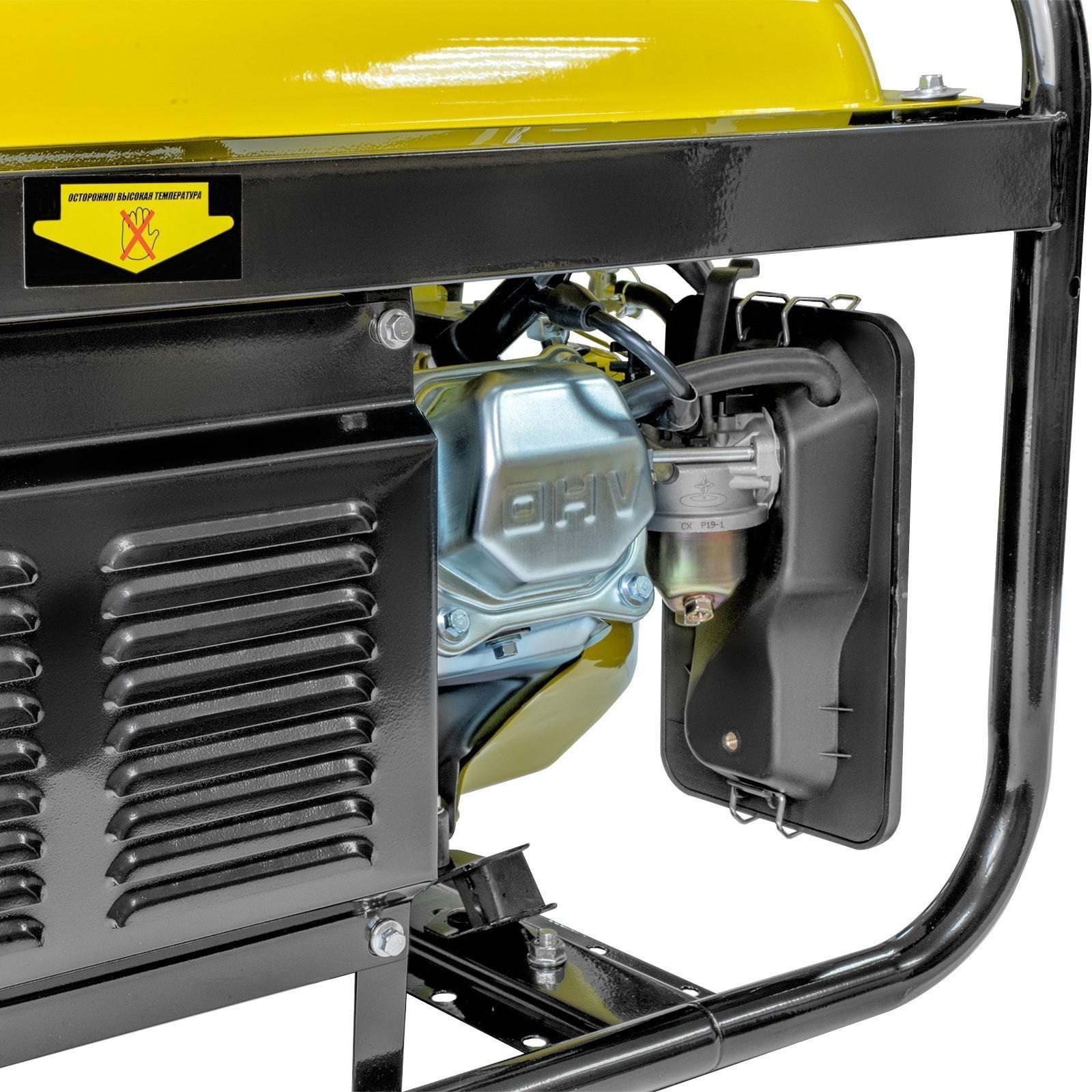 Генератор  бензиновый Kolner KGEG 3000, 4Т, 3 кВт, 7 л.с, 15 л, 2х220/12 В, ручной старт