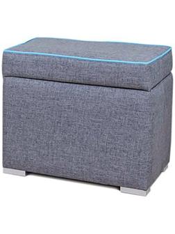 Пуф Амур с ящиком Джой графит / Нео азур