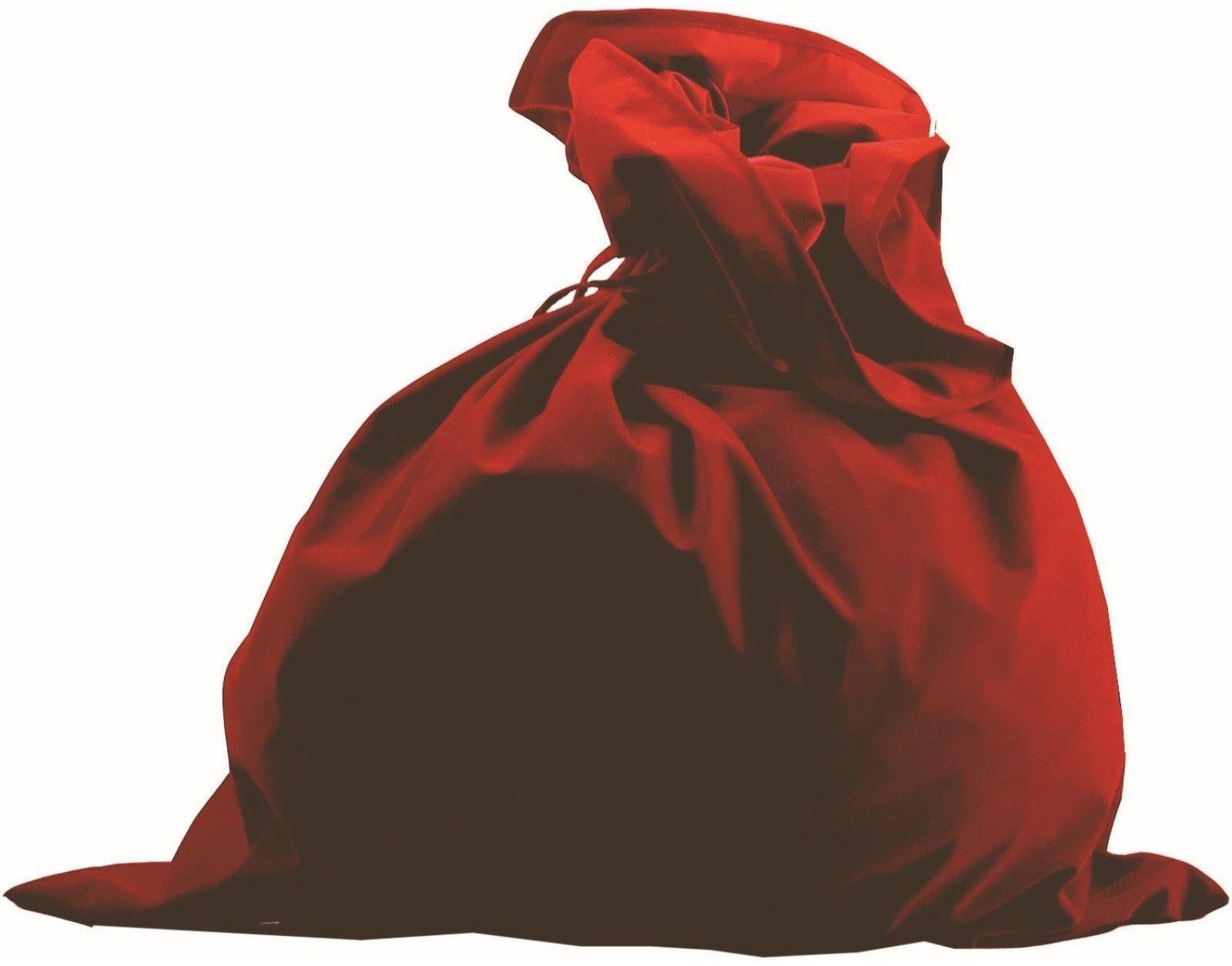 Мешок Деда Мороза, цвет красный, сатин