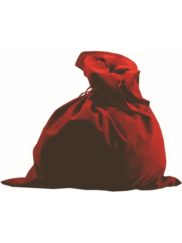 Мешок Деда Мороза, цвет красный, сатин