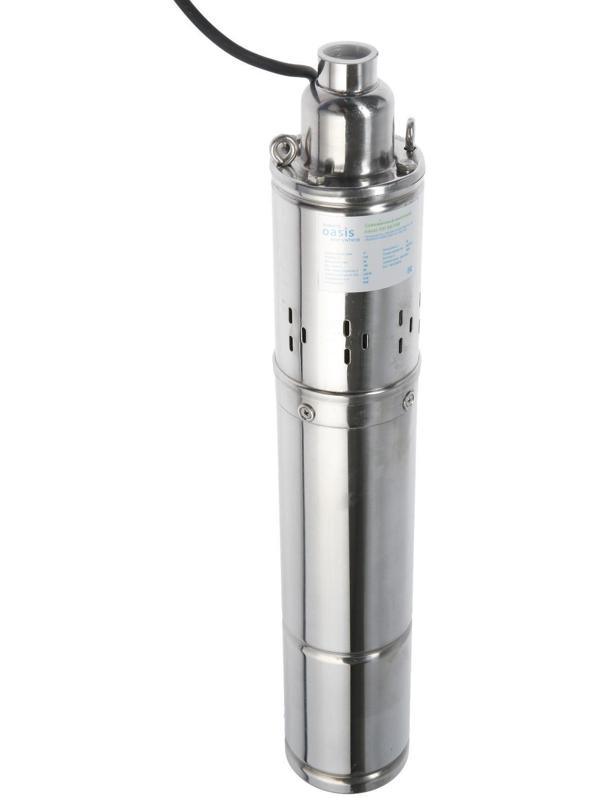 Насос скважинный Oasis SVR 30/100, винтовой, 370 Вт, напор 100 м, 30 л/мин, кабель 20 м