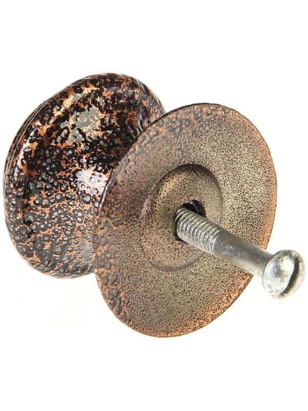 Ручка-кнопка РКК-15, цвет античная медь