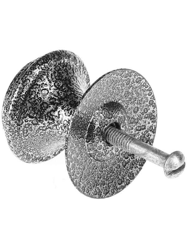 Ручка-кнопка РКК-15, цвет античное серебро