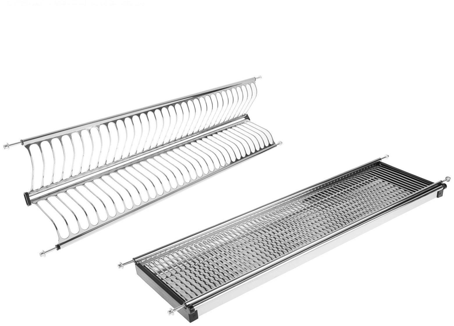 Посудосушитель, L=900 мм, 865х280х65 мм, нержавеющая сталь, комплект