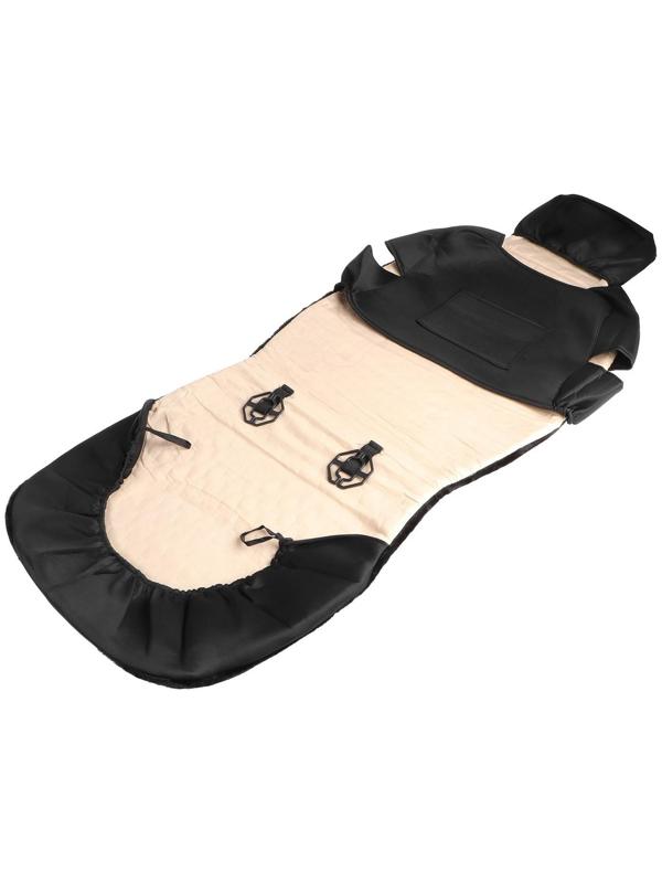 Авточехлы универсальные SKYWAY Arctic, искусственный мех, набор 2 предмета, черный S03001075