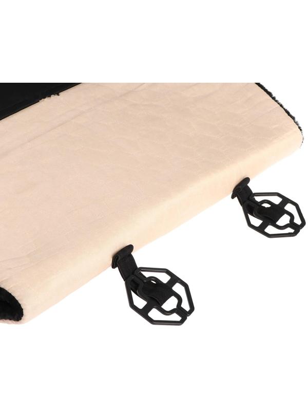 Авточехлы универсальные SKYWAY Arctic, искусственный мех, набор 2 предмета, черный S03001075