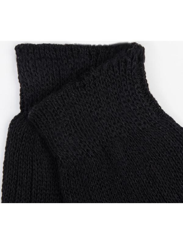 Носки мужские тёплые, цвет чёрный, размер 25